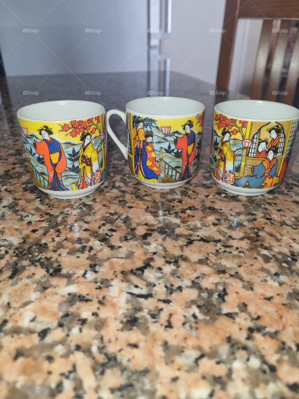 Cups with artistic designs