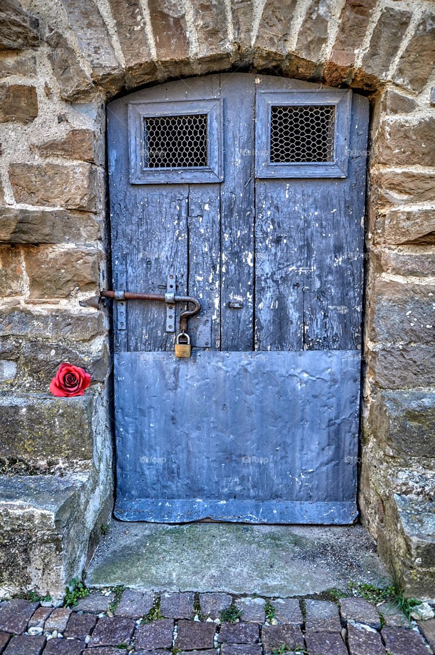 Old door of a house