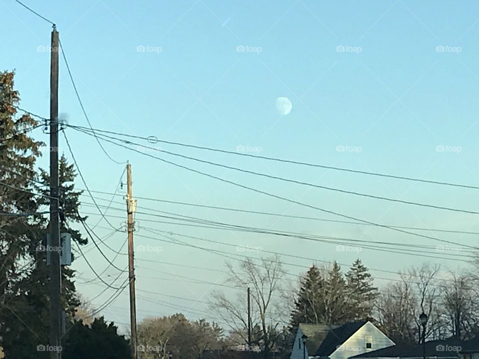 Moon in the suburbs