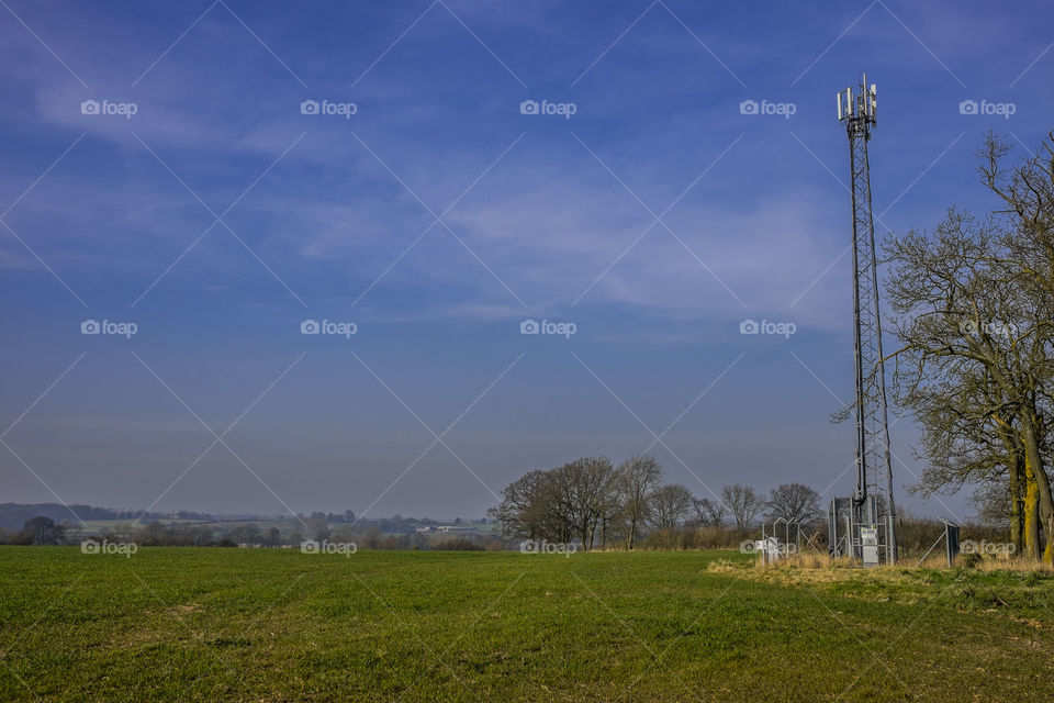 Mast. Phone network tower 