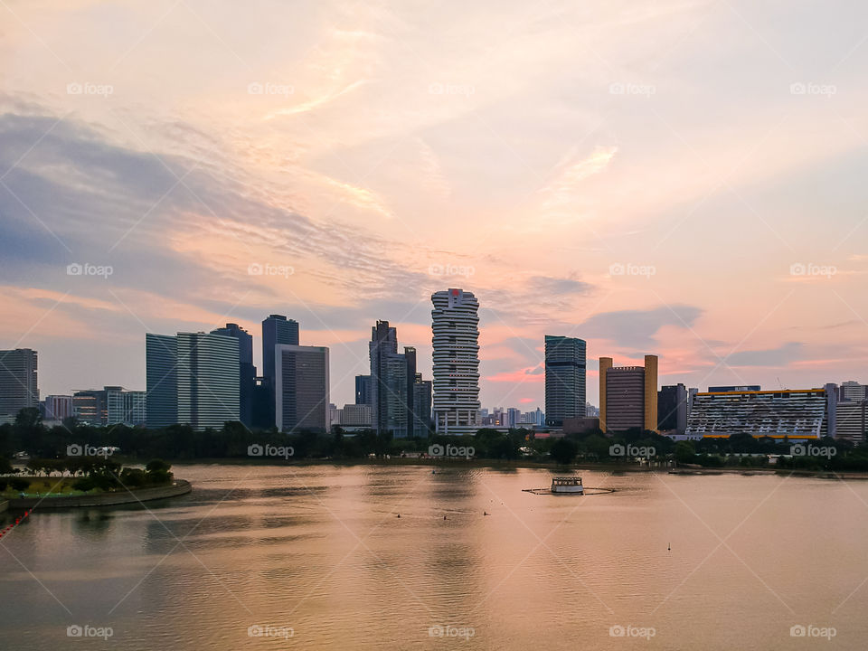 Sunset View at Singapore River
