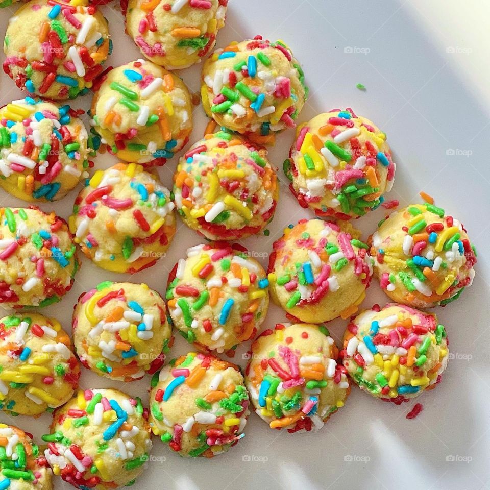 Colourful rainbow semperit cookies 