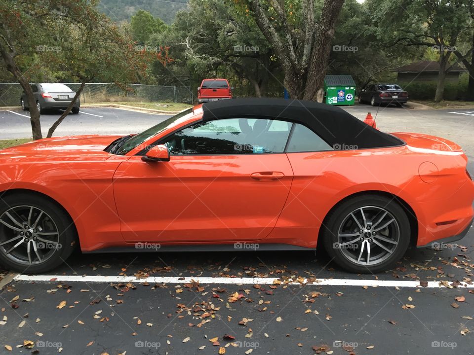 Orange Mustang Convertible 😘 