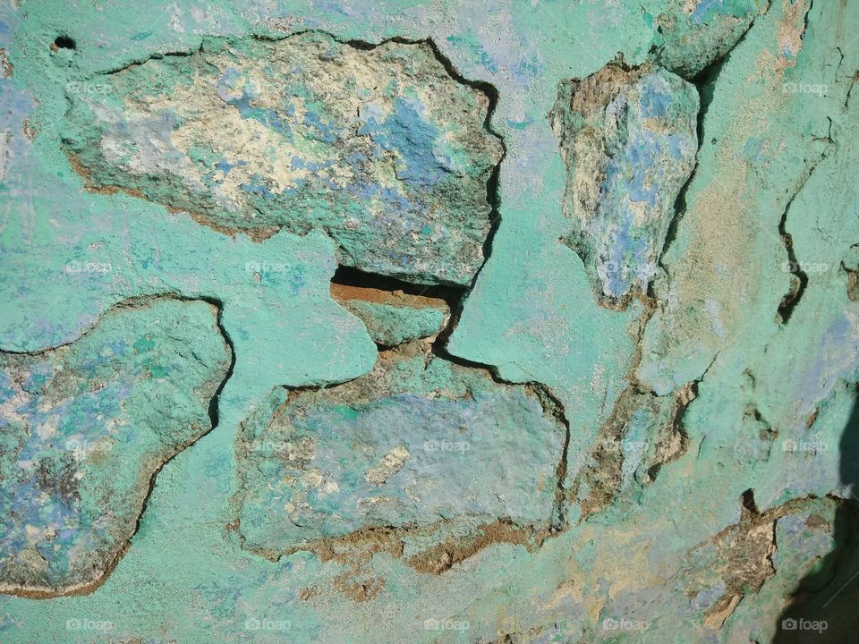 Close-up of broken wall