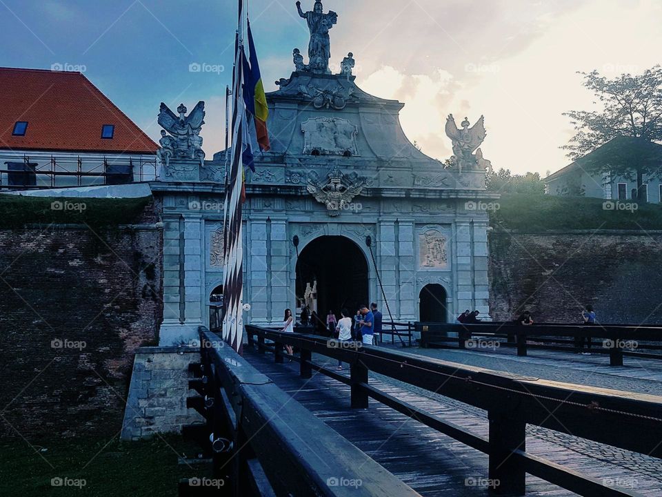 the Alba Carolina fortress, the place where the great union of Romania took place