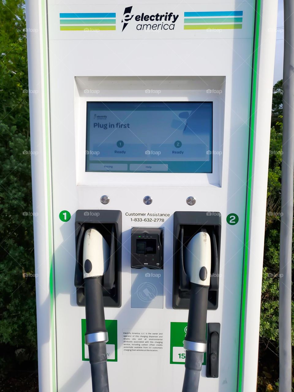 Electrify America - EV charging station. Company founded in February of 2017 in Reston, Virginia, U.S.A.