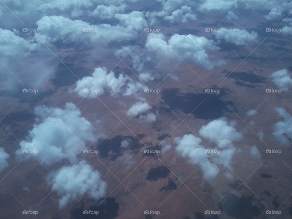 flying above Arizona