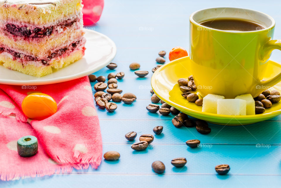 Cake and coffee