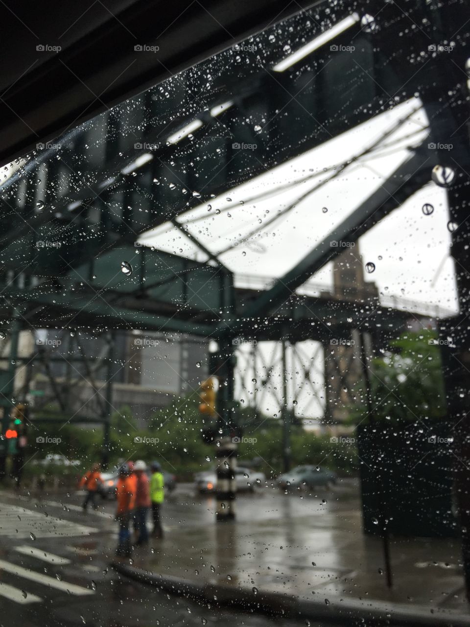 Rain, Bridge, Street, Road, City