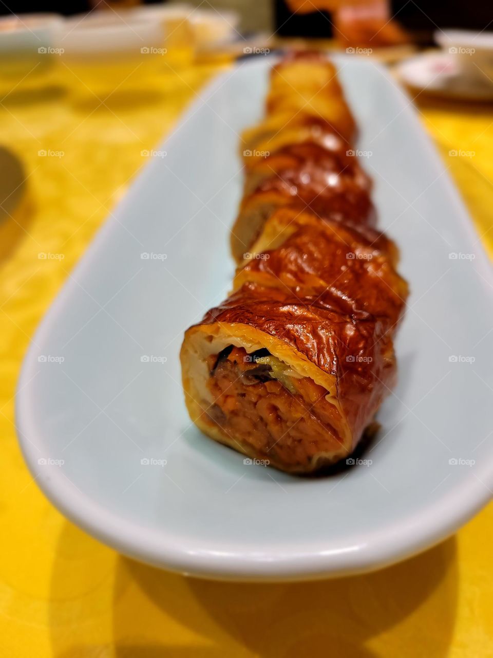 bean curd skin rolled vegetarian goose