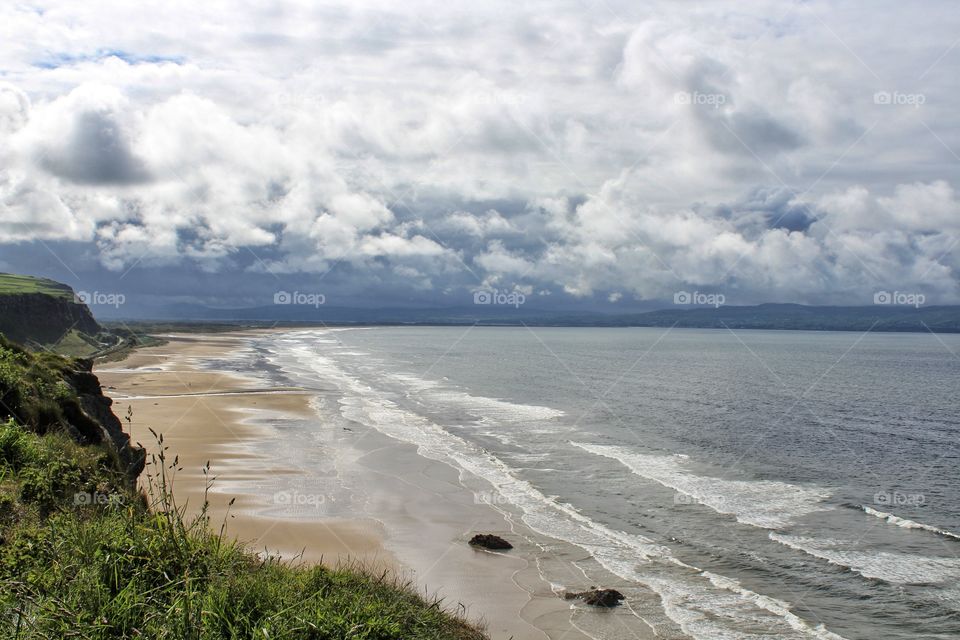 Cloudy day on the beach