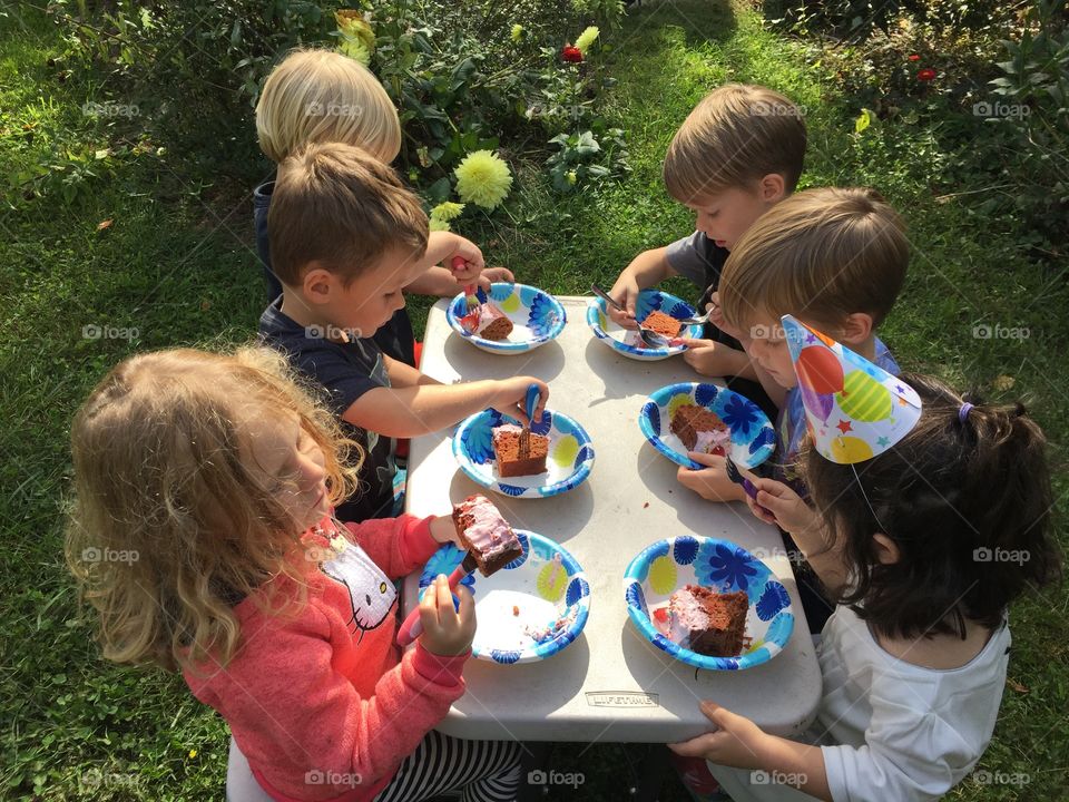 Kid’s Table at a Birthday Party