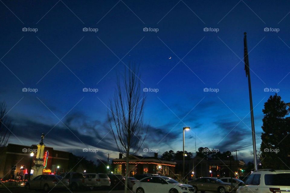 Night sky in Georgia, USA