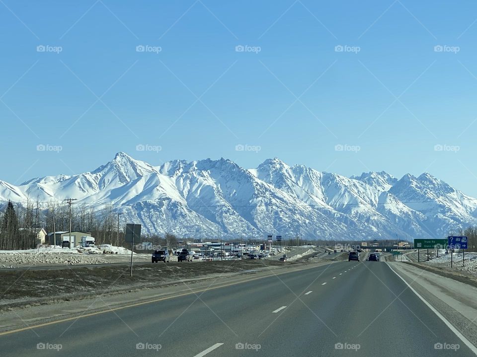 Alaska Route 1 mountains