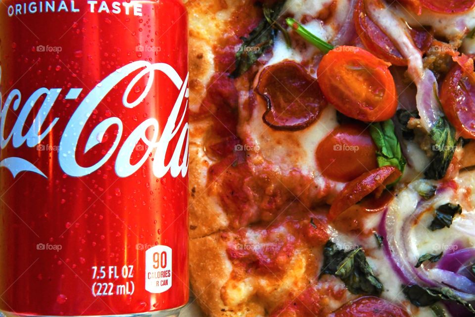 Pizza and Coke