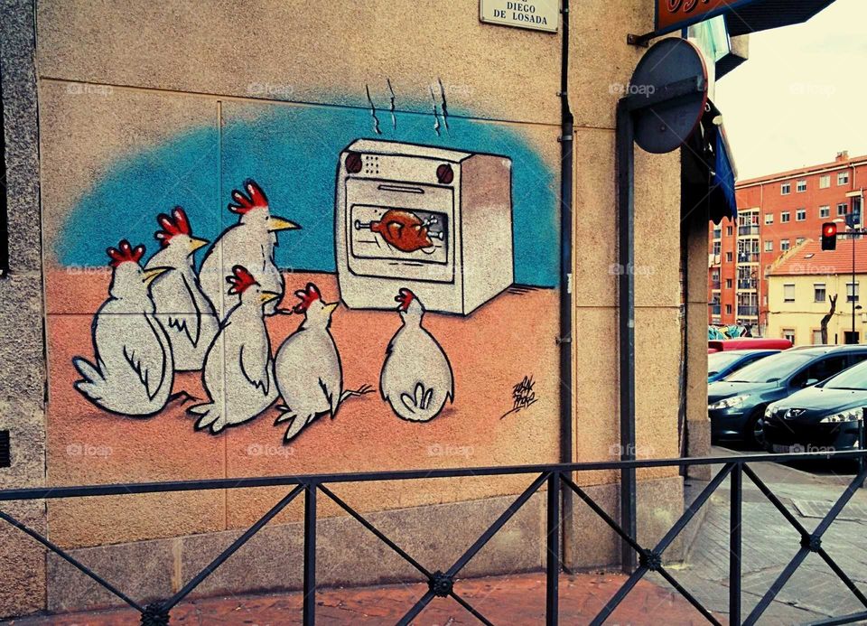 Mural reivindicación en Zamora