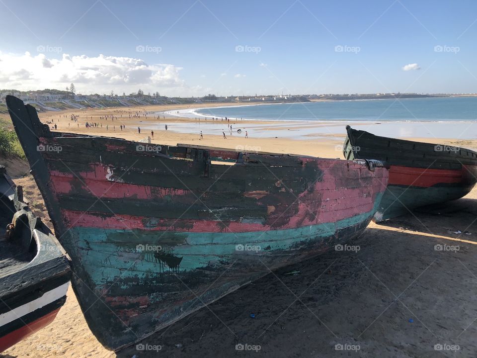 Boat Morocco love beach ocean sea 