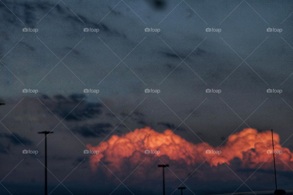 Lighted Storm Clouds