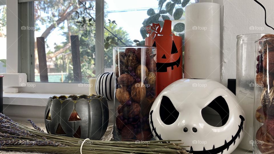 Decorative jack’o lanterns for fall