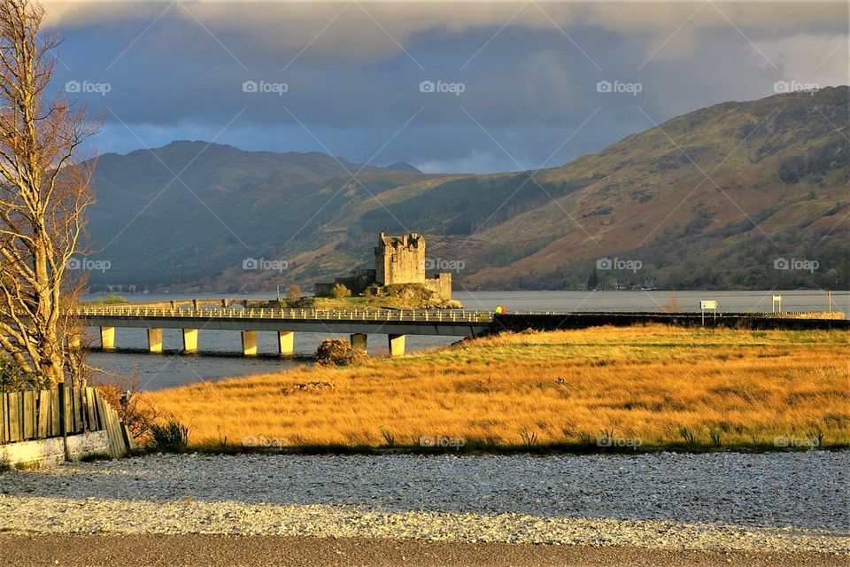 Eilean Donan Castle - Distant View Late Afternoon