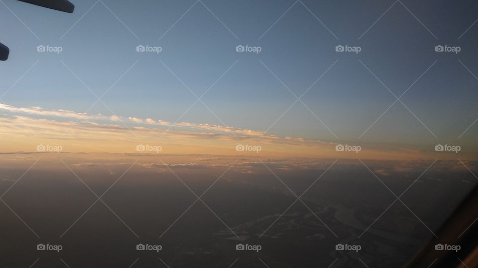 The sky from the plane