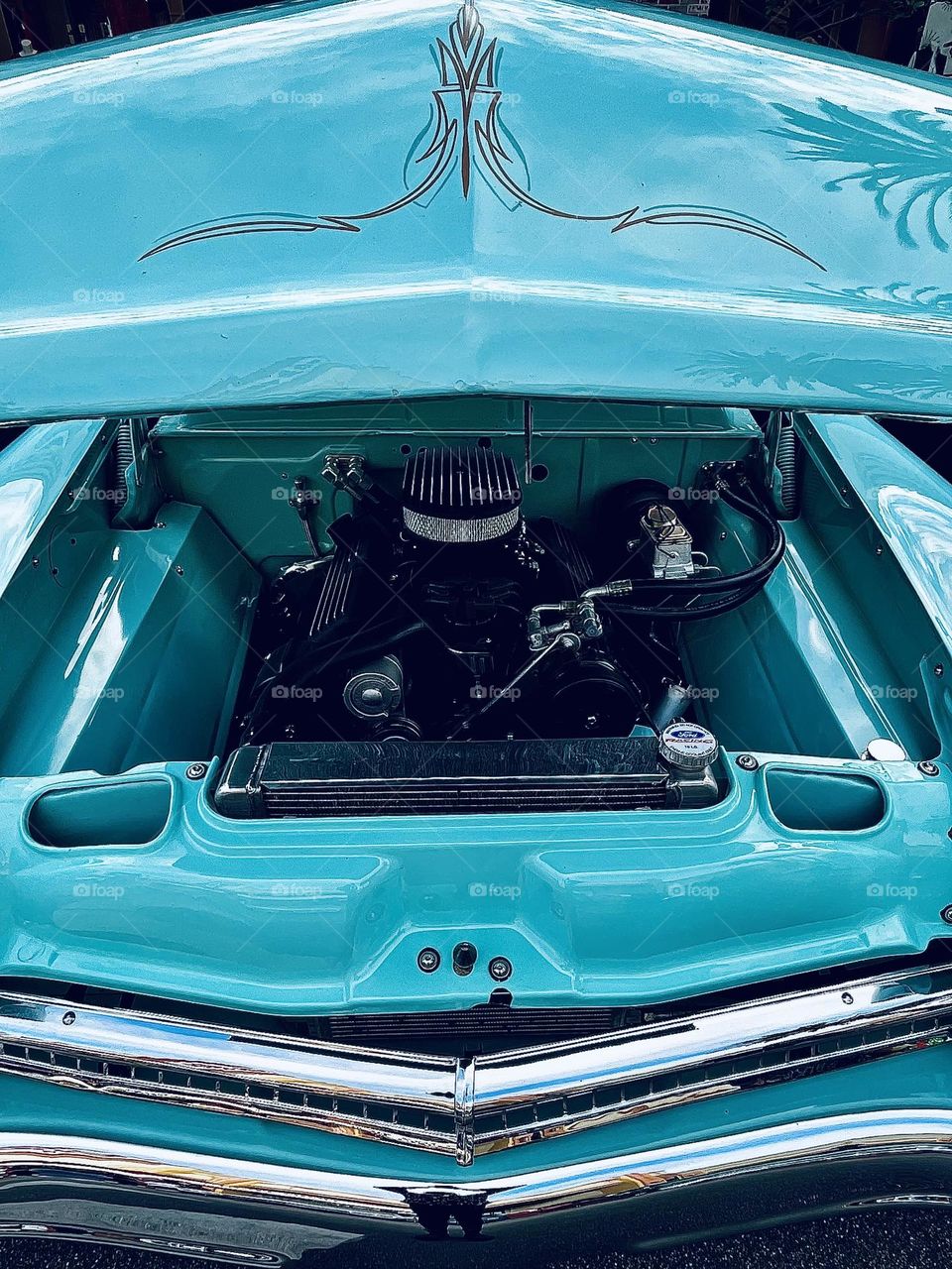 Baby Blue Vintage Automobile