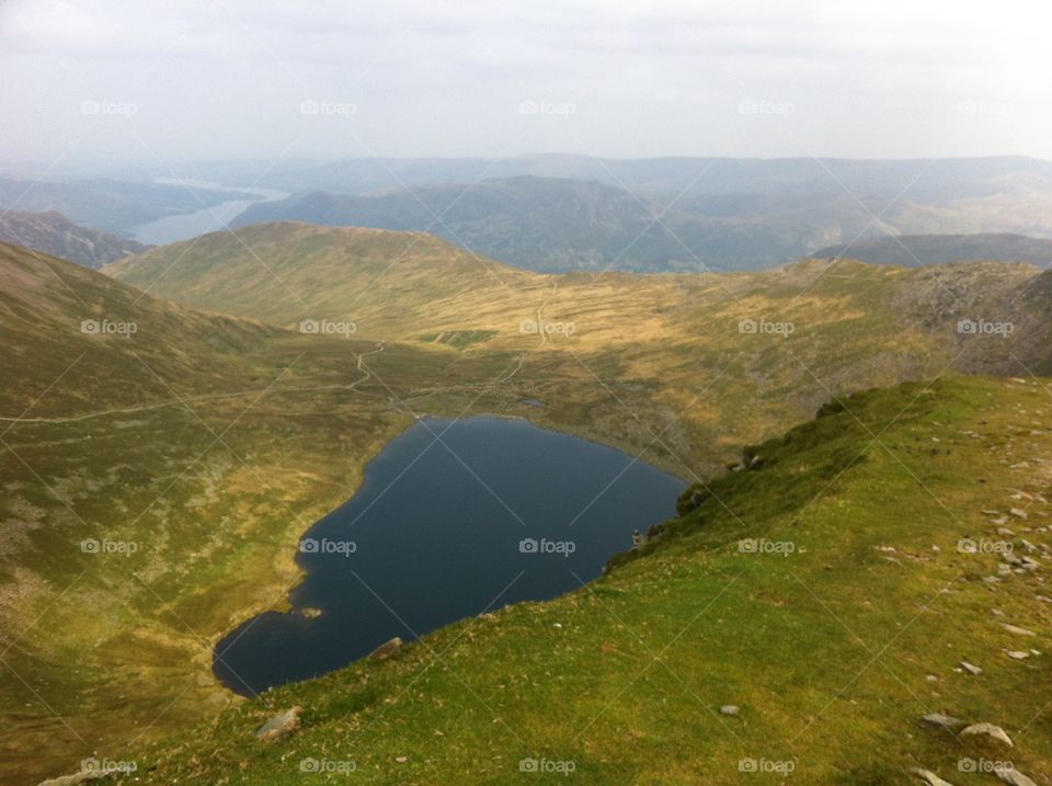 Lake District, England. View from Helvellyn