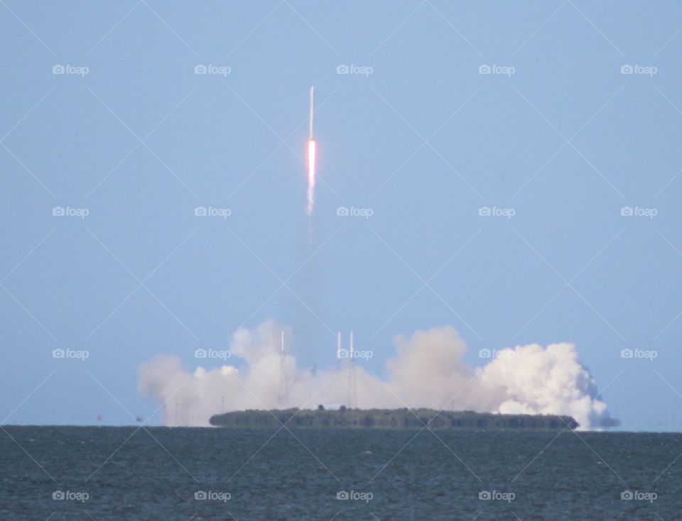 Rocket launch. Cape Canaveral 