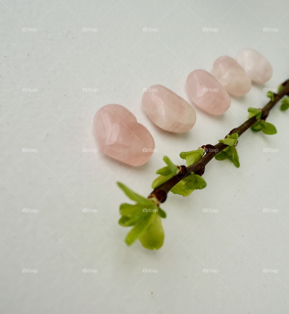 Closeup rose quartz