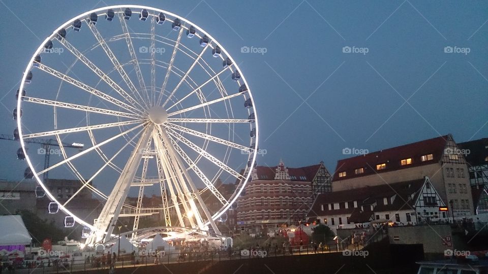 Ferris Wheel, No Person, City, Festival, Travel