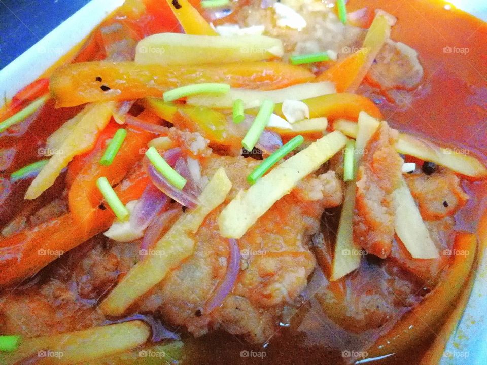 White Fish Fillet n Ginger and Red Bell Pepper

Healthy Food is life.