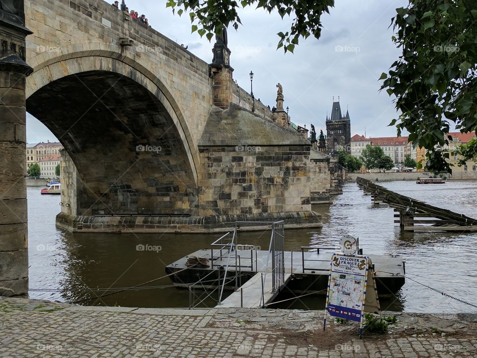 Under Charles Bridge in Prague