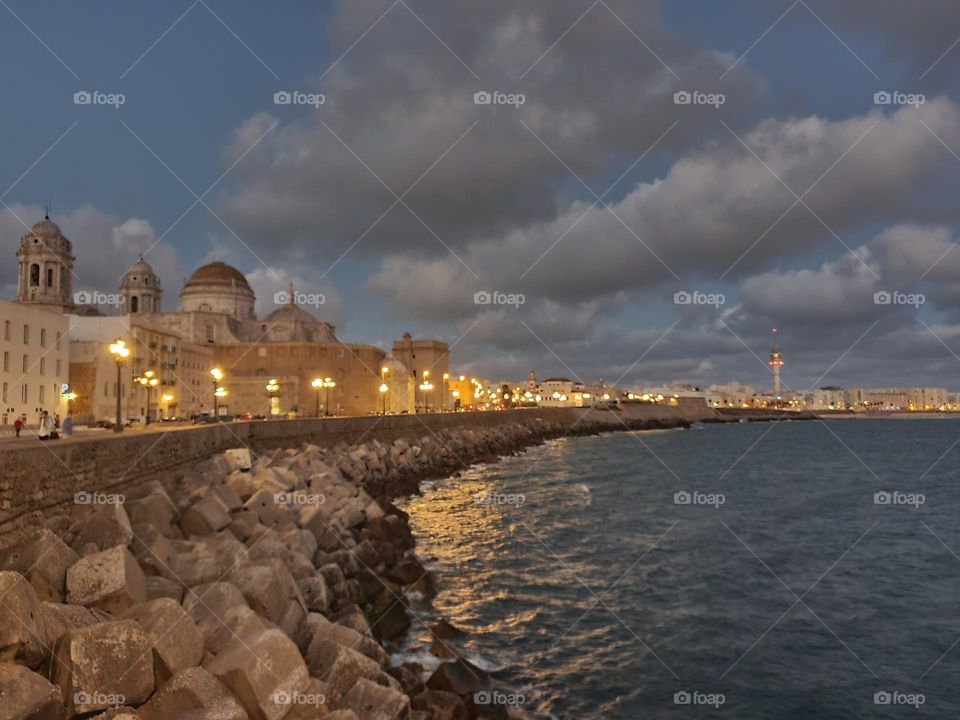 Noche gaditana, como no enamorarse.