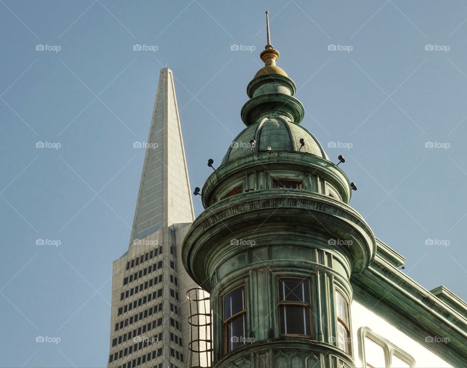 Iconic buildings of San Francisco skyline