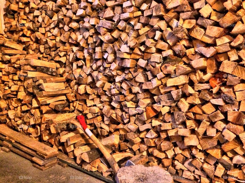 Full frame shot of firewood