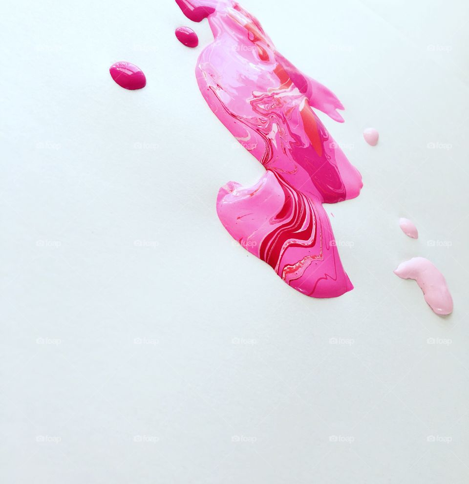 Pink paint