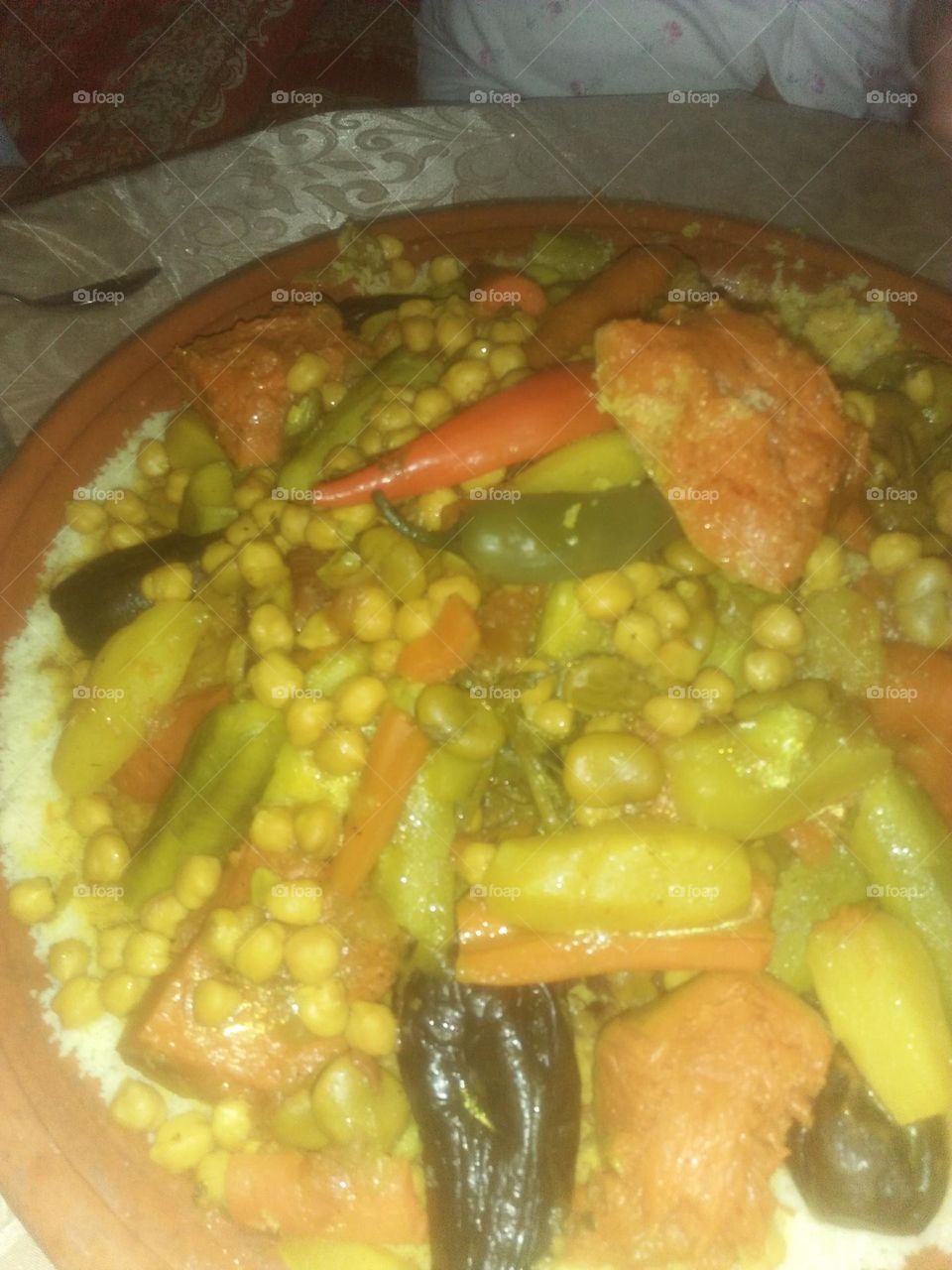 Delicious moroccan food:  the Couscous