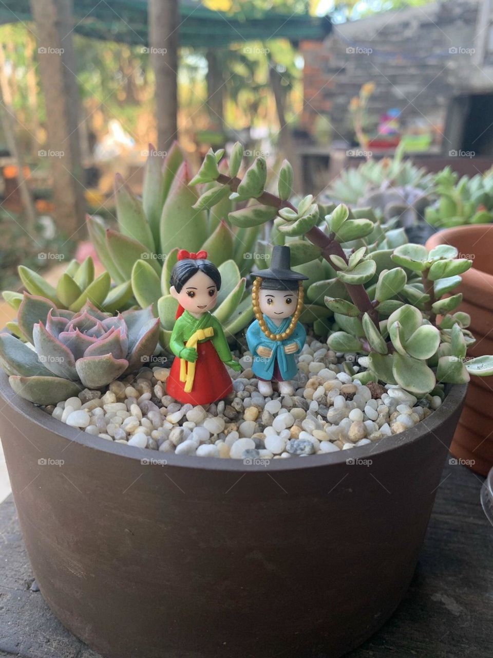 Tượng măc đồ truyền thống Hàn Quốc.