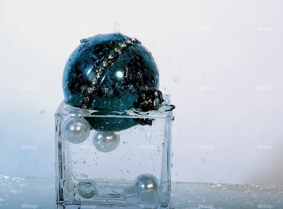 Christmas Bulb and Water