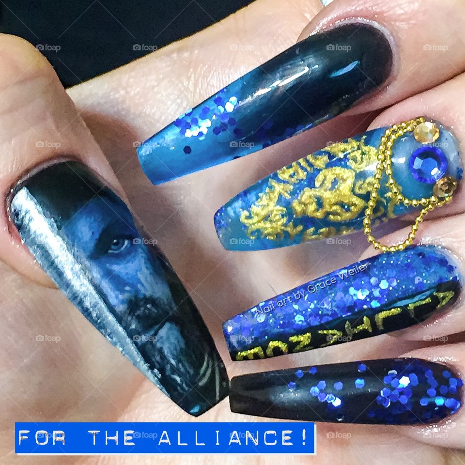 Alliance nail art