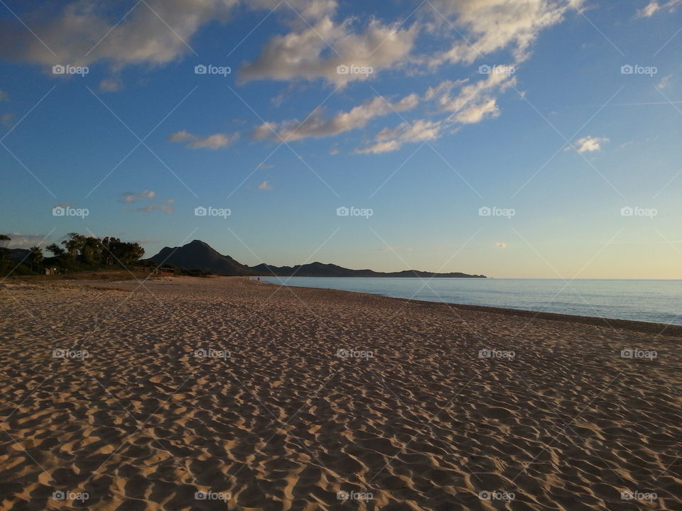 costa rei beach. sardinia