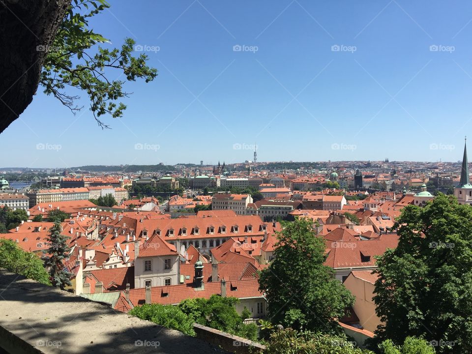 Vista de Praga desde el castillo