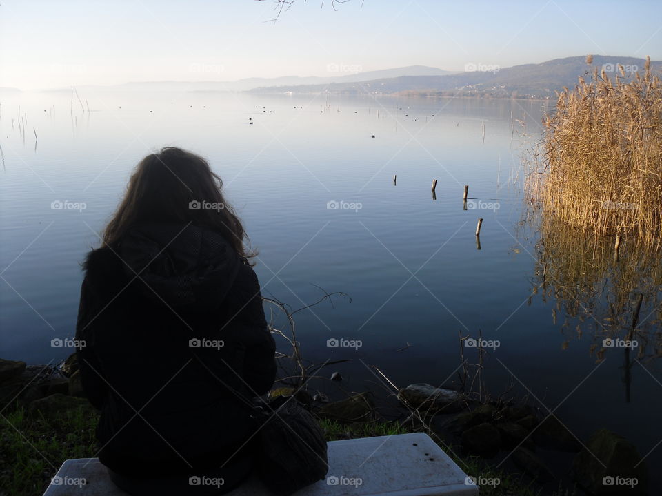 meditation on a lake