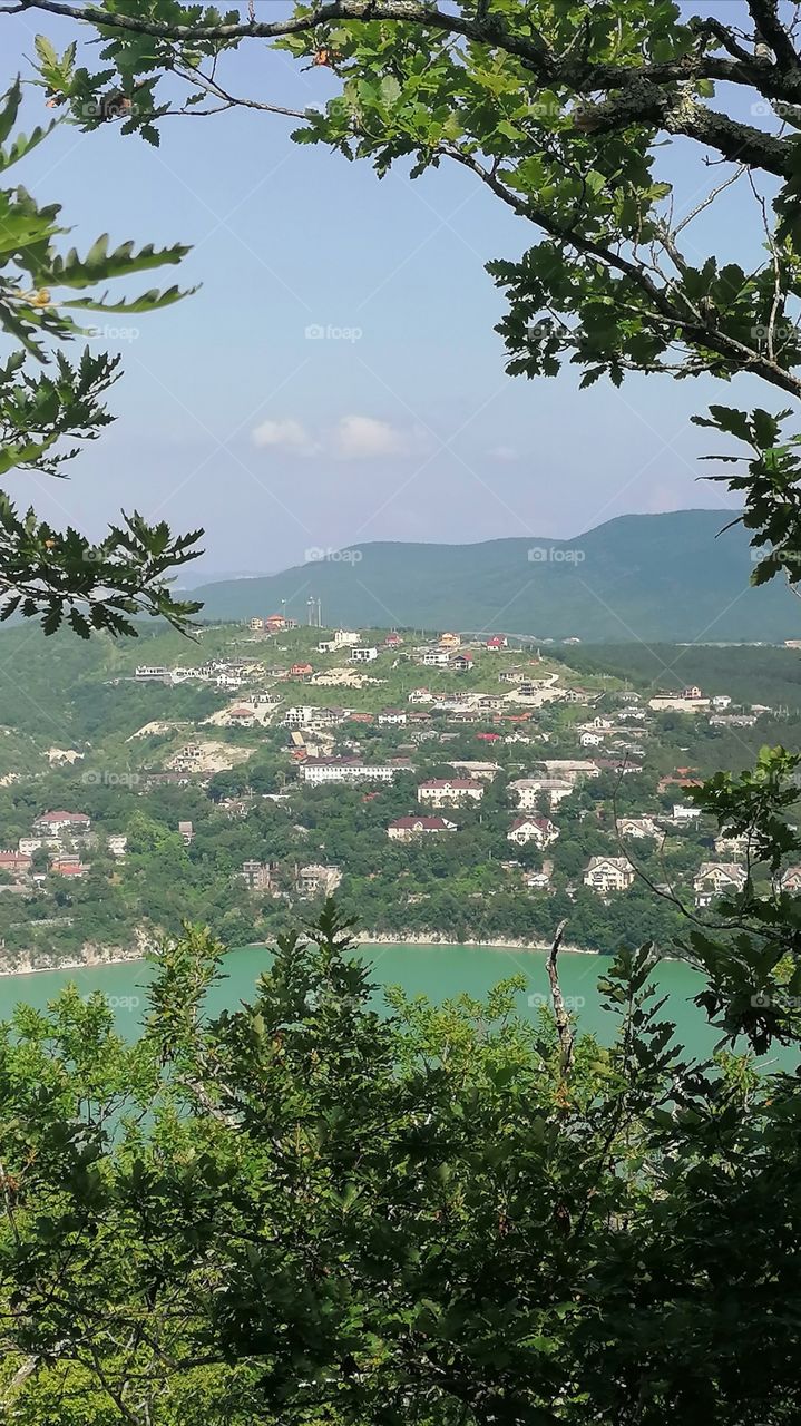 The village of Abrau Dyurso is located in the
Krasnodar Territory of Russia, not far from the city
of Novorossiysk, where we live. The photo was taken
while hiking around this beautiful lake.