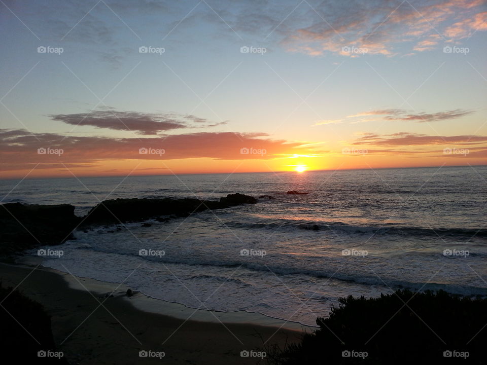 Ocean sunset IX