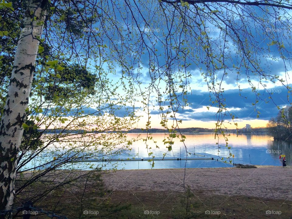 Scenic view of lake