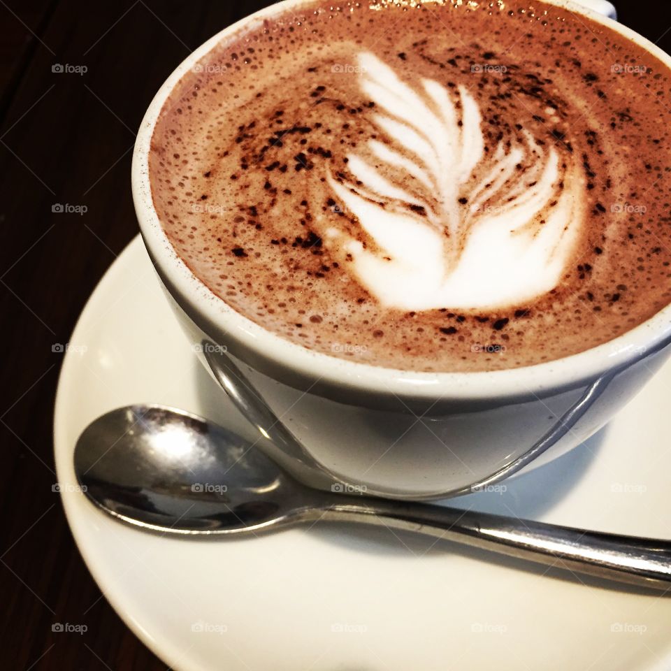 Hot Cocoa With Design Served In England