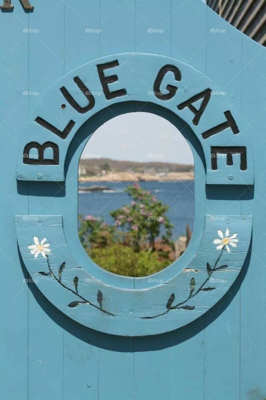 My Blue Gate to the Ocean