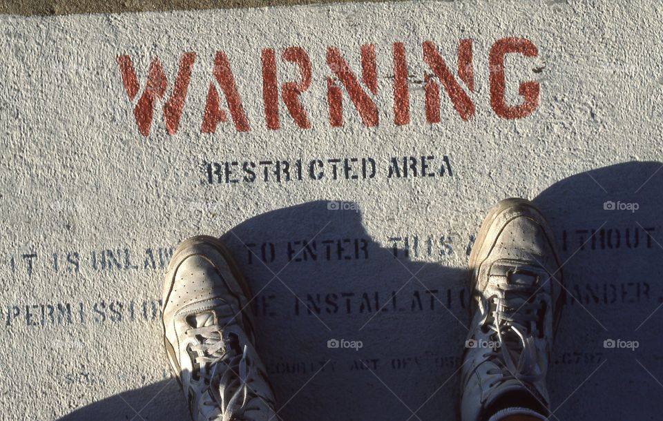 warning trespassing feet trespassing feet