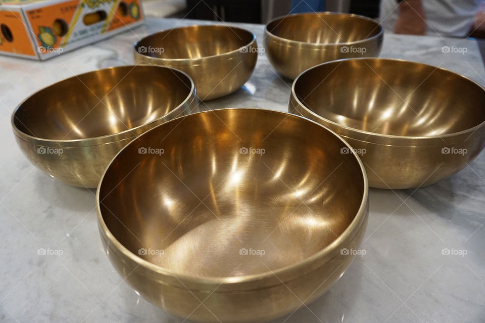 Asian bronze bowls